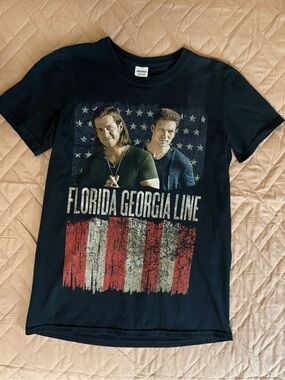 Florida Georgia Line This is How We Roll Concert Tour Tee Shirt- Black SMALL